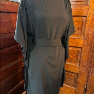 Suzi Chin for Maggy Boutique Asymmetrical Black Dress